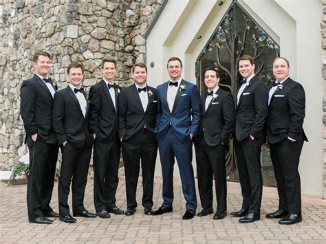 midnight blue groomsmen suits.